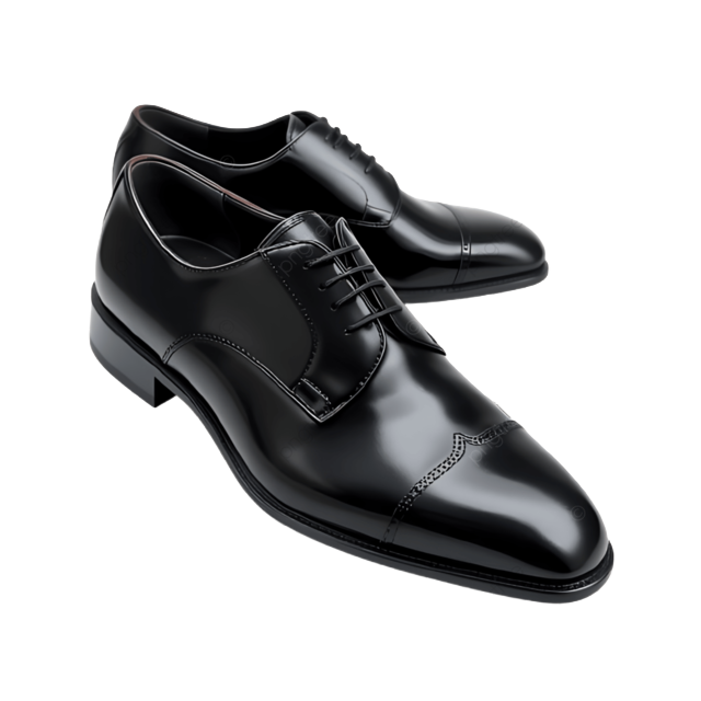 Black Leather Oxford